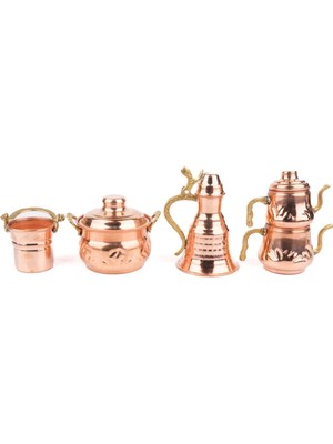 Bakır Biblo 4 Lü Set