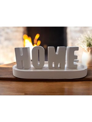 Stantlı Home Yazılı Biblo