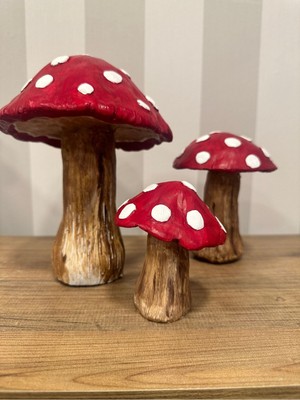 Dekoratif Üçlü Mantar Seti