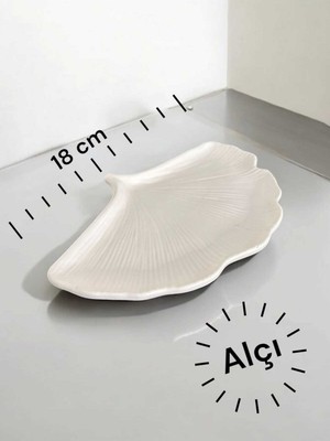 Ginko Yaprağı Şeklinde Dekoratif Tabak –zarif ve Şık Tasarım|anahtarlık Tutucu ve Dekoratif Aksesua