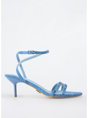 Fabrika Mavi Kadın Topuklu Ayakkabı Arlıne Denım