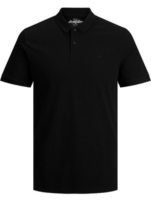 Jack & Jones Siyah Erkek Polo T-Shirt 12136516_JJEBASIC Polo Ss Noos