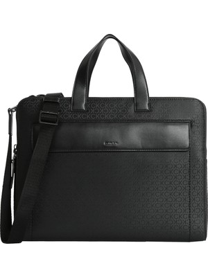 Calvin Klein Siyah Erkek Laptop Çantası Ck Sleek 2g Laptop Bag Mono