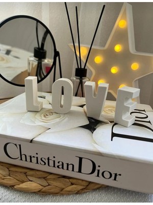 Dekoratif Love Yazısı,taş Tozu,ham Obje Biblo