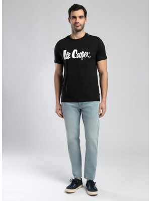 Lee Cooper London Normal Bel Dar Konik Kesim Daralan Paça Mavi Erkek Jean Pantolon