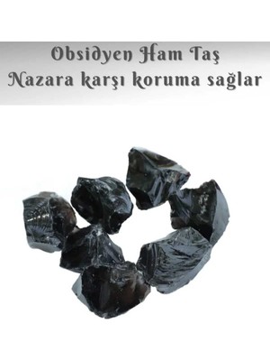 Ham Obsidyen Doğal Taş Sertifikalı