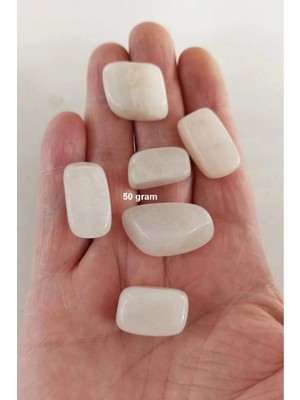 Beyaz Akik 50 Gram Tamburlu Parçalar 312-1
