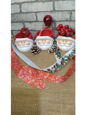 Noel Baba Suklent Kaktüs Saksısı Noel Saksı KIRMIZI-1ADET