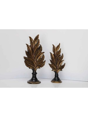 Doğanın Zarafeti: Dekoratif Ikili Yaprak Obje