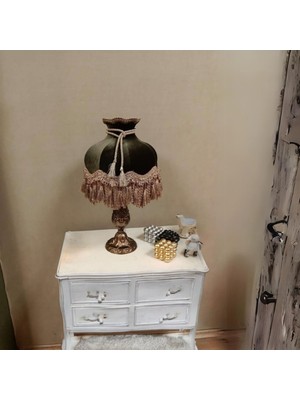 Klasik Abajur Bronz Ayak 51CM.