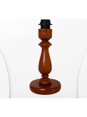 Meşe Renk Ahşap Abajur Ayak Klasik Model AYK004580
