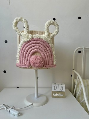 Bebek Odası ve Çocuk Odası  Aydınlatma Abajur El Yapımı  Makrome Aydınlatma