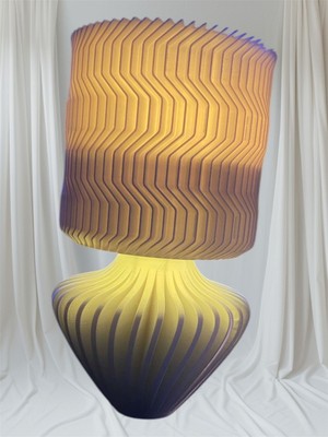 3D Dalga Wave   Masa Lambası Rgb