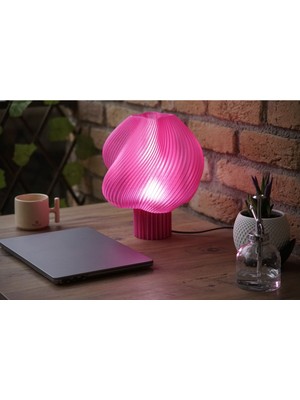 Modern Şeffaf Abajur Masa Lambası Ice Cream