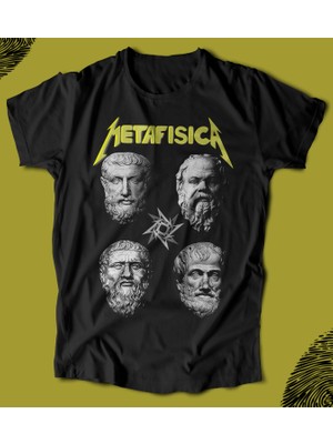 Butişört 'metafisica – Metallica Vibes‘  Baskılı 'regular-Fit' Unisex Tişört