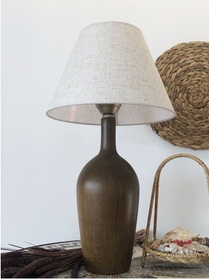 Abajur Rattan Bambu Hasır Jüt Makrome Ahşap Abajur Masa Lambası