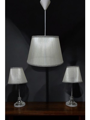 Tül Model Takım Sarkıt Avize Gece ve Masa Lambası