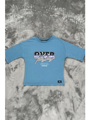 Baskılı %100 Pamuk Kız Çocuk Tişört