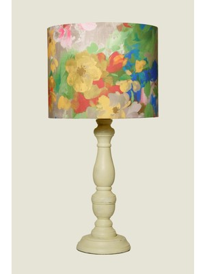 Çiçekli Şapka Modern Abajur