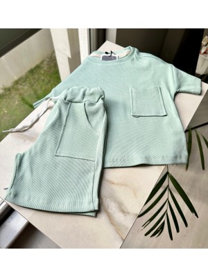 Duru Şortlu Takım - Mint Yeşili