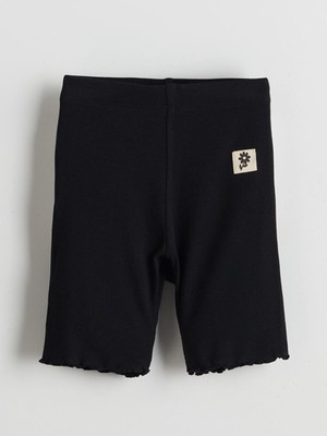 Beli Lastikli Kız Bebek Kısa Tayt