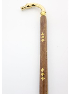 Pirinç At Büstü Baston Model 2