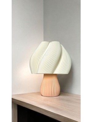 Luminaura Modern Tasarımlı Şık Abajur | Dekoratif Masa Lambası Yatak Odası, Salon ve Ofis Aydınlatm