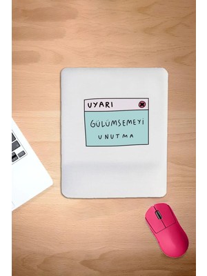 Karmat Dikdörtgen, Gülümsemeyi Unutma, Not, Mouse Pad, Bilek Destekli, Konforlu, Oyuncular Için Mousepad,