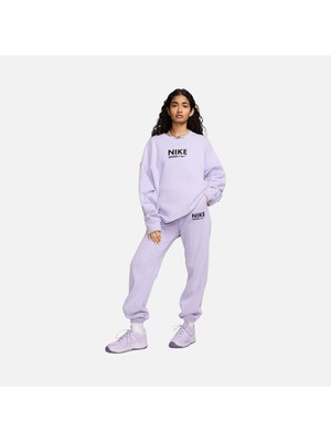 Nike Sportswear Gel Fleece Fw24 Kadın Polarlı Mor Eşofman Altı Hm4319-515