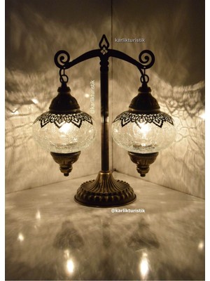 Adalet,terazi, Dekoratif Hediyelik Otantik Masa Lambası Abajur Lazerli