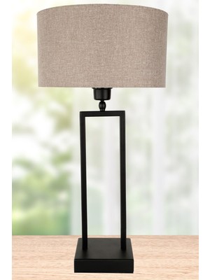 Santarino Masa Lambası Siyah Hasır Şapka No: 1