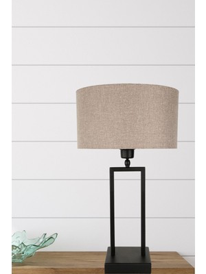 Santarino Masa Lambası Siyah Hasır Şapka No: 2