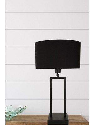 Santarino Masa Lambası Siyah Siyah Şapka No: 2