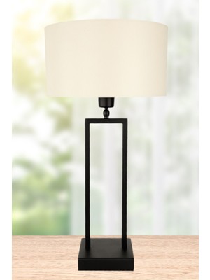 Santarino Masa Lambası Siyah Krem Şapka No: 1