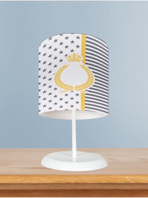 Bebek ve Çocuk Odası Taç Çelenk Yıldızlı Abajur