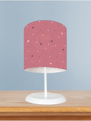 Bebek ve Çocuk Odası Renkli Yıldız Desenli Abajur