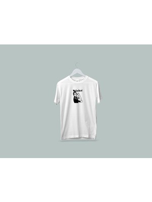 Maki Home Kaliteli Penye Kadın Erkek Yetişkin Baskılı Beyaz Gri Siyah Tshirt Yapabiliriz We Can Do It Tişört