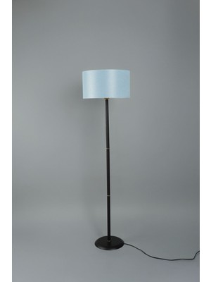 Vica Metal Lambader Siyah-Mavi (38 x 38 x 145  cm )