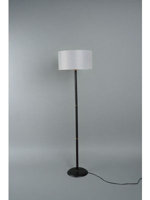 Vica Metal Lambader Siyah-Gri (38 x 38 x 145  cm )