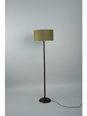 Vica Metal Lambader Siyah-Haki (38 x 38 x 145  cm )