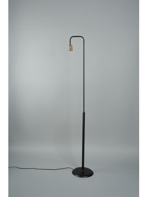 Duru Metal Lambader Siyah-Siyah (25 x 25 x 160  cm )