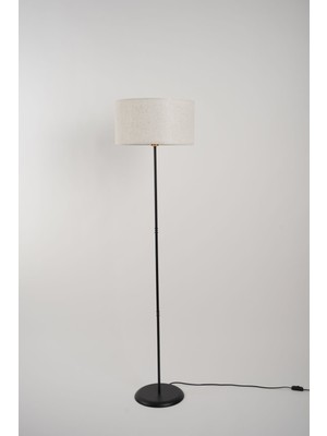 Venus Metal Lambader Siyah-Kırcıllı Beyaz (38 x 38 x 145  cm )