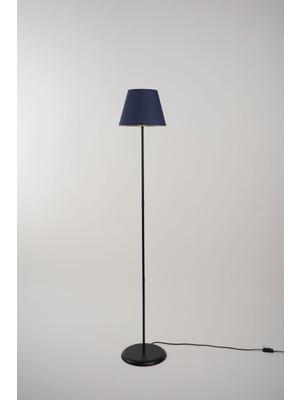 Zenith Metal Lambader Siyah-Lacivert (25 x 25 x 145  cm )