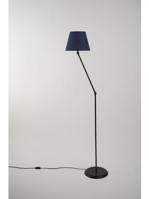 Cosby Metal Lambader Siyah-Lacivert (25 x 25 x 145  cm )