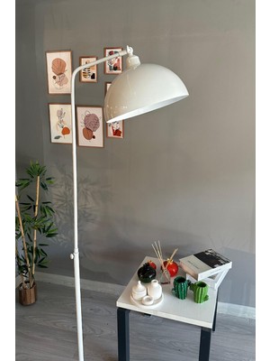 Lambader Hareketli Başlık Modern Dekoratif Metal Oturma Odası Çalışma Odası Zemin Lambası