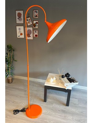 Turuncu Lambader Hareketli Başlık Modern Dekoratif Metal Oturma Odası Çalışma Odası