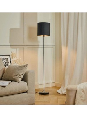 Mylights Retro Rustik Metal Lambader Köşe Lambası Kumaş Lambader