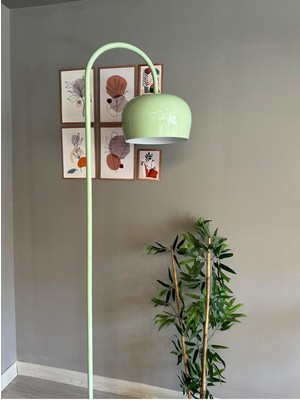 Mint Lambader Modern Dekoratif Metal Oturma Odası Çalışma Odası Zemin Lambası