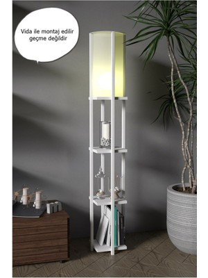 Retodesign Star Beyaz Rafli Lambader 4002