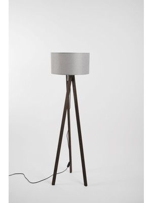 Pier Lambader Kahverengi-Gri (38 x 38 x 140  cm )